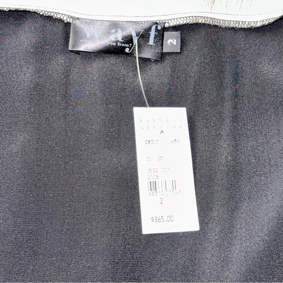 NWT WAYF Black Dress Size 2 Sleeveless 100% Silk - Picture 6 of 10